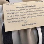 Soft Surroundings  tan and black stripe open split wide leg pants size M NWT Photo 5