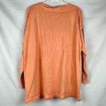 Tru Luxe Jeans Peach Long Sleeve Embroidered Top XL Orange Photo 3