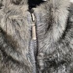 Dress Barn Fur & Cable Knit Sweater Vest Medium Photo 3