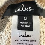 Lulus Side Tie Cream Sleeveless Sweater Size M Boho Festival Minimalist Neutral Size M Photo 4