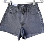 We Wore What the boyfriend short rigid denim zwb washed grey size 24 Photo 0
