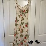 Reformation  Nikita Jolie Cream Floral Dress Photo 7