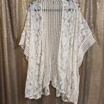 Torrid Ivory Floral Textured Lace Kimono Duster Boho Coverup 1/2 XL Photo 1