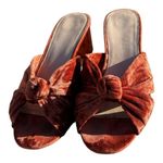 Loeffler Randall Celeste Crushed Velvet Knot Mid Kitten Heel Sandal Photo 1