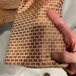 Golden orange crush metallic crop blazer Vintage 90’s Linda Allard Ellen Tracy Size 8P Photo 6