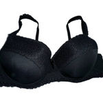 Jezebel  Black‎ Lace Underwire Lightly Lined Bra 38B Photo 0