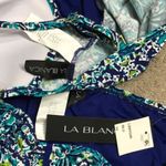 La Blanca  blue and green tankini set. Size 10-top/6-bottom Photo 10