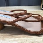 Steven New York Bala Women's 8.5 Brown Open Toe Ball Heel Strappy Slide Sandals Photo 1