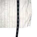 Theory Clean Strap Stripe White Linen Blend Sleeveless Midi Dress 12 Photo 8