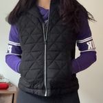 Marc New York  Andrew Marc Black Quilted Faux Down Hooded Vest Size M Photo 1