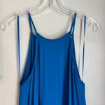 ZARA Cobalt Blue Flowy Maxi Dress Photo 4