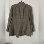Women's Long Sleeve Houndstooth Blazer Black Size 12 Photo 1