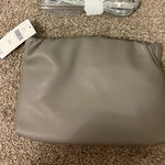 NWT By Anthropologie Clutch Vegan Leather Crossbody Gray Women's Shoulder Bag Photo 0