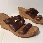 Brown handcrafted footwear wedge heeled sandal women fits size 8 Photo 0
