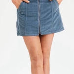 American Eagle  Hi-Rise A-Line Corduroy Zip Front‎ Mini Skirt Women's Size 6 Reg Photo 0