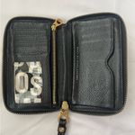 Marc by Marc Jacobs  Black Leather Zip Around Wristlet with Gold Hardware Photo 4