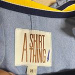 A SHIRT THING PENELOPE FLANNEL BLOUSE SIZE M Blue Size M Photo 2