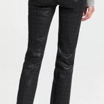 frame denim NWT FRAME LE SYLVIE SLENDER STRAIGHT COATED CROCODILE JEANS Photo 1