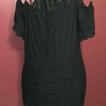 Cure cold shoulder black lace dress mini dress off the shoulder medium d… Photo 0