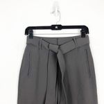 Aritzia Wilfred Tie-Front Pants Size 0 High Rise Belted Trousers Straight Leg Photo 3
