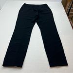 Max Mara Straight Leg Pants Women Size 8 Black Side Buttons Triacetate Polyester Photo 15