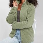 Wild Fable Quilted Olive Green Jacket Photo 0