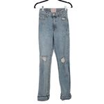 Revice Denim REVICE‎ Women's Light Blue Wash Uptown Rising Star Raw Hem Jeans Size 26 Photo 2