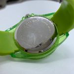 Unisex 40mm Quartz analog watch green dial bezel silicone band up to 7” runs Photo 5
