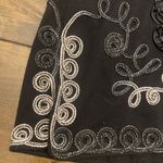 Lauren Michelle Blouse Size Medium soutache embroidered modest size medium‎ Black Photo 1