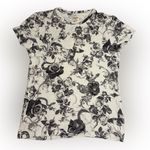 L'Agence  Monochrome Floral Short Sleeve Tee Photo 0