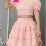 Pastel Peach Pink Himekaji Cottage Puff Sleeved 2 Photo 4