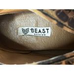 Beast Fashion  Fringe V Cut Leopard Boots Photo 3