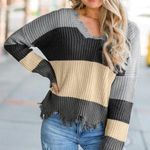 Striped Knit Sweater! Multiple Photo 0