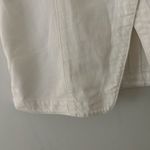 Madewell Women's Denim High Crewneck Button Front Jean Vest White 8 New Photo 5