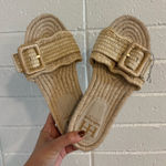 Haute Hippie NWOT  raffia sandals with buckle Photo 0