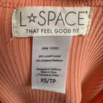 l*space NWOT L* Sandpiper Ribbed Midi Dress Fusion Coral Size Extra Small Side Slit Photo 6