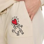 Keith Haring Women's Long Sleeve & Joggers Soft Fleece Lounge Set Cream XXL Photo 1