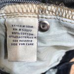 CAbi flare leg dark rinse bootcut jeans with distressing on front legs size 4 Photo 4