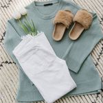 Jenni Kayne  shearling slide sandals 36‎ NWOT $375 Photo 2