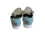 Hey Dude NEW  WENDY HEATHERED SLUB TROPICAL Women's Slip On Blue US Size 10 Photo 4