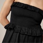 J.Crew  Ravenna smocked dress in ramie black Photo 1