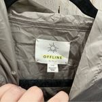 Aerie OFFLINE Shine Silver Windbreaker Jacket Pullover Photo 2