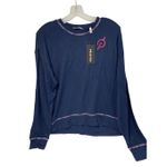 Peloton  Sleepover‎ Sweatshirt with Pink Logo Blue M Photo 3