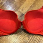 Victoria's Secret  Push Up Bra Red White Polka Dog Size 34C Photo 4