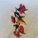 Hanes Vintage Hawaii Y2K Island T-shirt with Hummingbird and Floral Artwork Photo 2