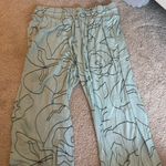 Stars Above  Green Floral Pajama Pants Photo 0