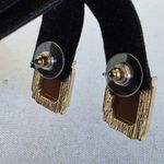 Gold And Latte Taupe Statement Necklace and Earrings Set Brown Photo 12