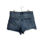 Anthropologie  Pilcro Shorts Womens 31 Blue High-Rise Raw Hem Button Jean Denim Photo 1