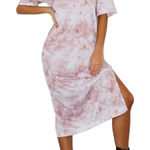 Missguided  Tie Dye T-Shirt Midi Dress Photo 0
