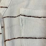 Blu Pepper White Henley Long Sleeve Top Size Small Photo 4